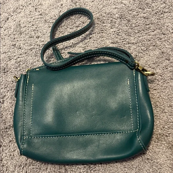 Portland Leather Peacock Medium Metro Crossbody Bag - Picture 3 of 3